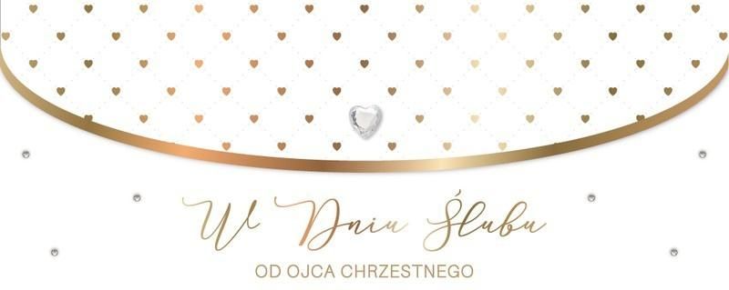 Karnet Ślub od ojca chrzestnego LUX-195 - artykuł papierniczy