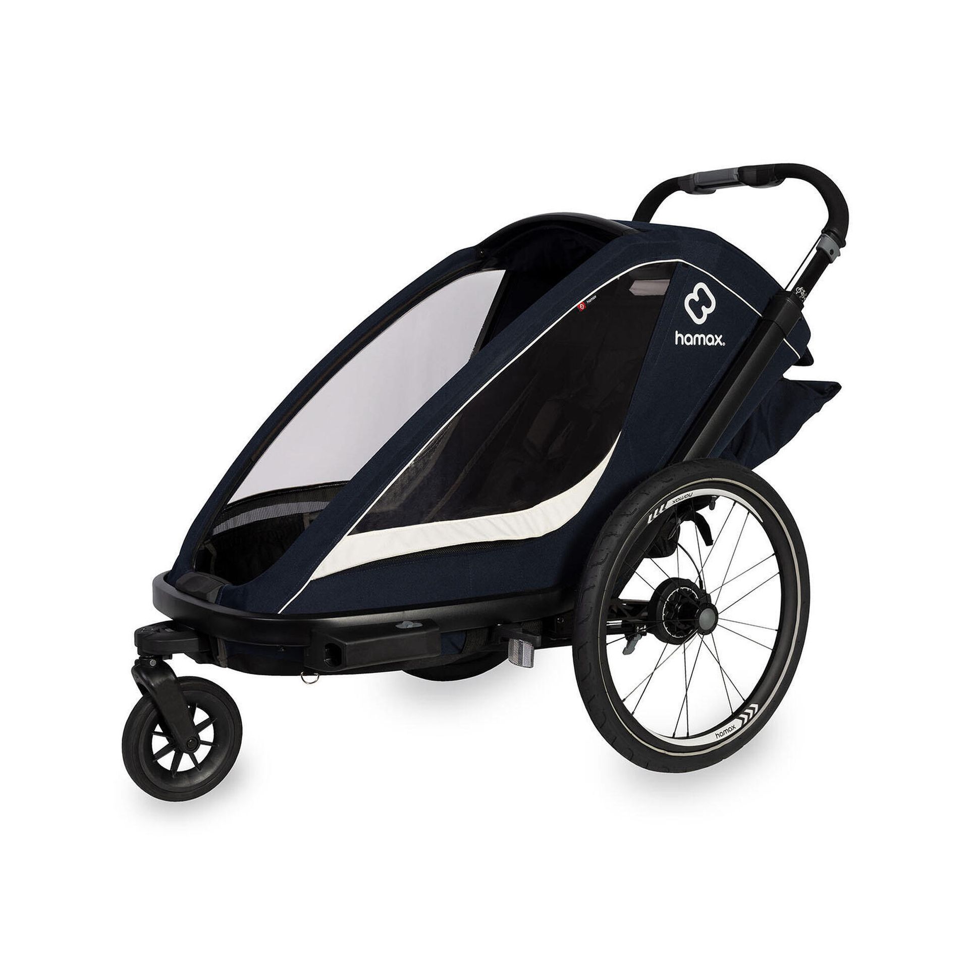 Hamax - Przyczepka rowerowa BREEZE ONE - Navy/Cream