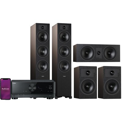 Opinie o Zestaw stereo  RX-V4A Czarny + INDIANA LINE Tesi 6 + INDIANA LINE Tesi 7 + INDIANA LINE Tesi 2 czarny