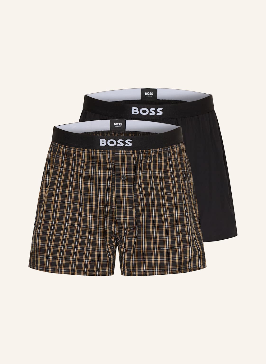 Boss Bokserki Tkane, 2 Szt. schwarz