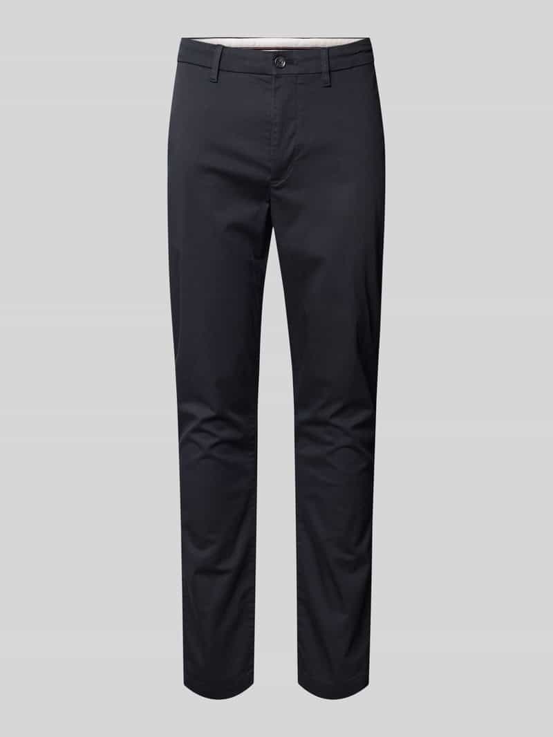 Chinosy o kroju slim fit z mieszanki bawełny