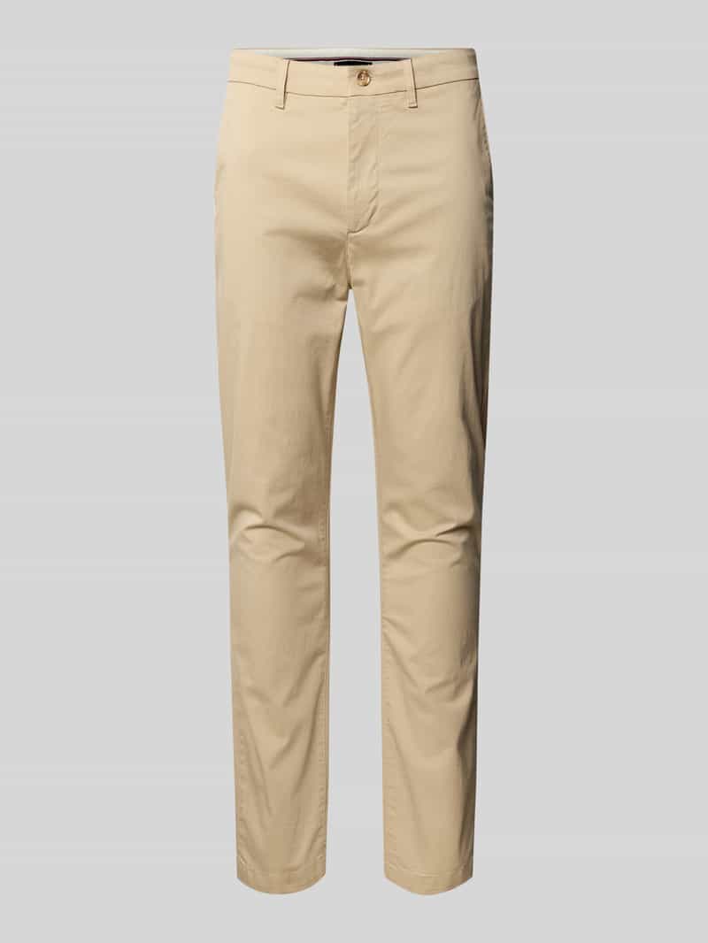 Chinosy o kroju slim fit z mieszanki bawełny