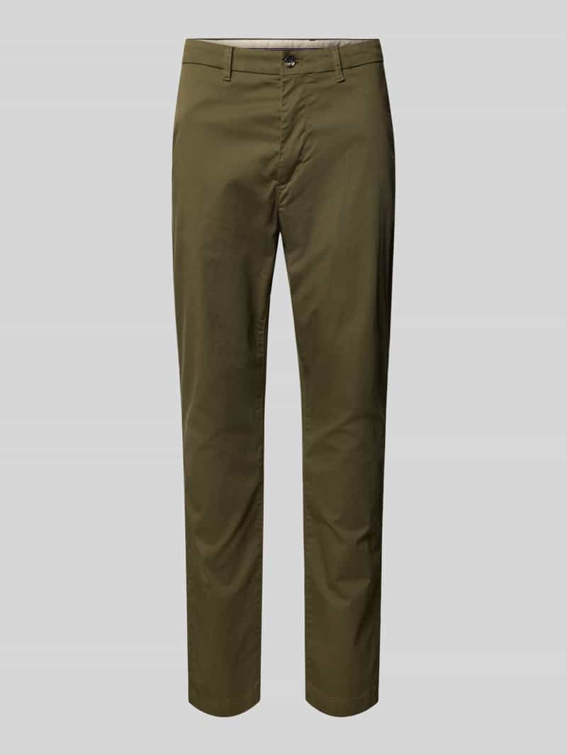 Chinosy o kroju slim fit z mieszanki bawełny