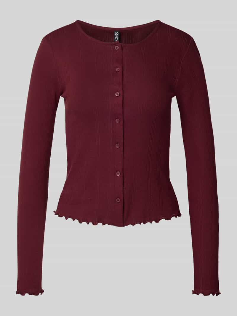 Kurtka z dzianiny o kroju slim fit z czystej bawełny model ‘MARIE’