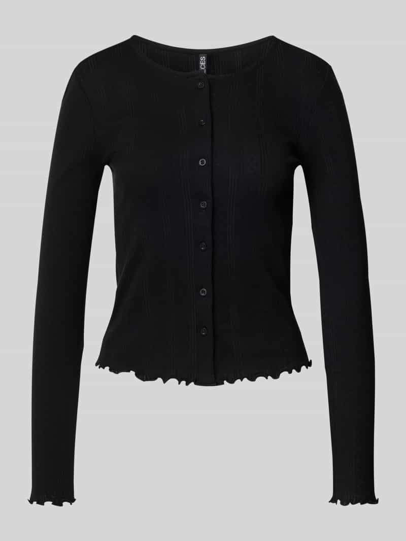 Kurtka z dzianiny o kroju slim fit z czystej bawełny model ‘MARIE’