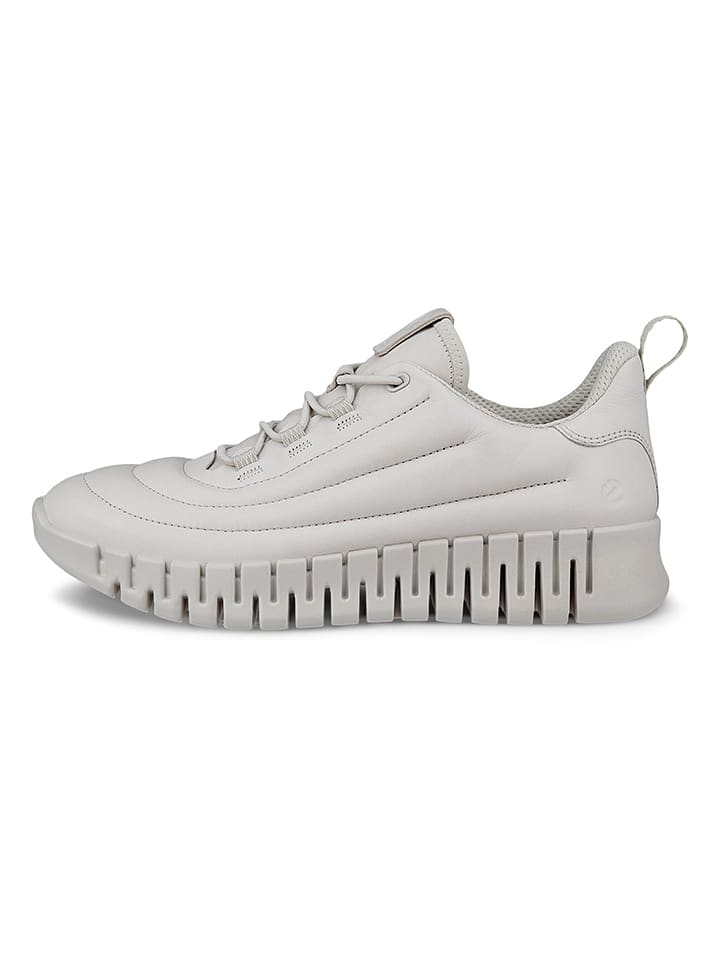 Ecco Skórzane sneakersy w kolorze szarym