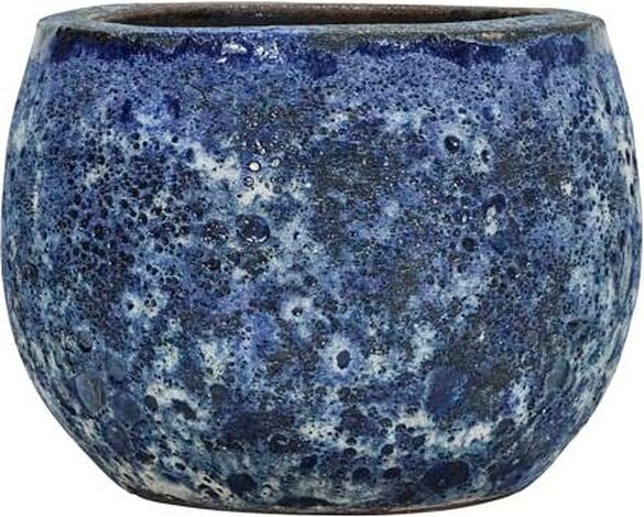 House Doctor Osłonka na doniczkę Pavi 28 cm niebieska