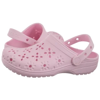 Klapki Classic Floral Cut Out Clog Pink Milk 210943-6ZW (CR345-b) Crocs