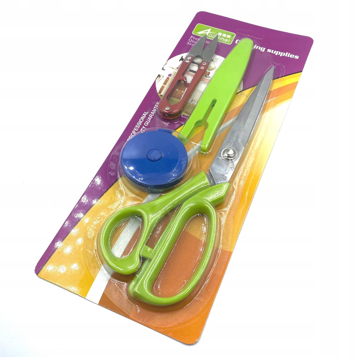 Zestaw krawiecki - nożyce obcinaczki do nici miara