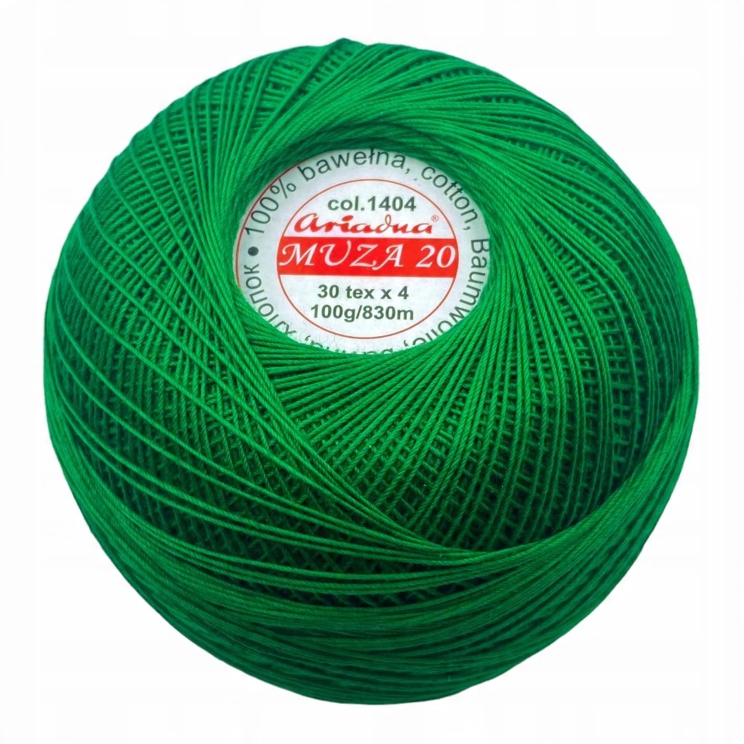 Kordonek Ariadna Muza 20 zielony 1404