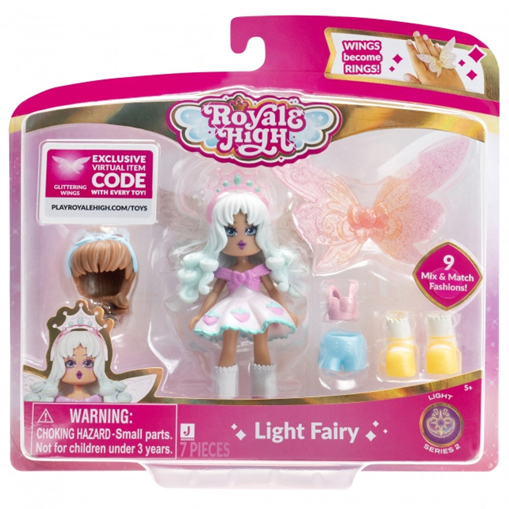 WRÓŻKA ŚWIATŁA ROYALE HIGH FIGURKA DELUX LIGHT FAIRY ZESTAW + KOD ONLINE