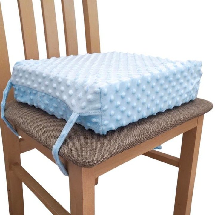 CZAS BOBASA PODWYŻSZENIE NA KRZESŁO DLA DZIECI SIEDZISKO MINKY BŁĘKIT