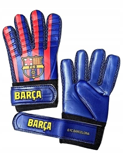 RĘKAWICE BRAMKARSKIE DLA DZIECI JUNIOR DZIECIĘCE ROZMIAR 6 BARCELONA 22 cm