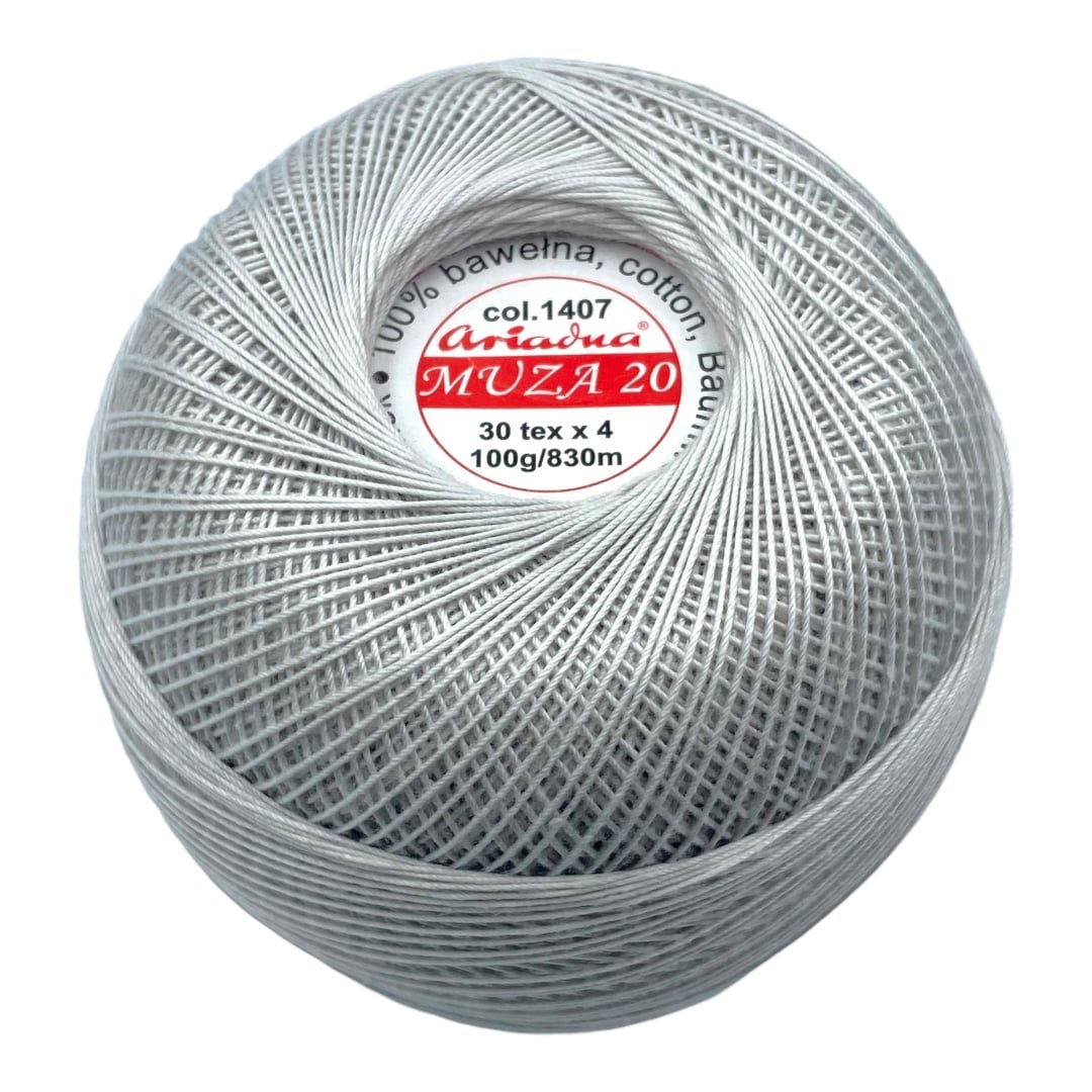 Kordonek Ariadna Muza 20 jasny popiel 1407
