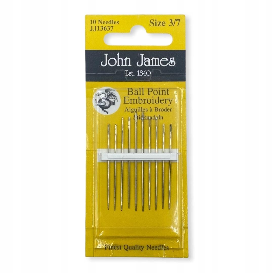 Igły do dzianin z kulką nr 3/7 John James