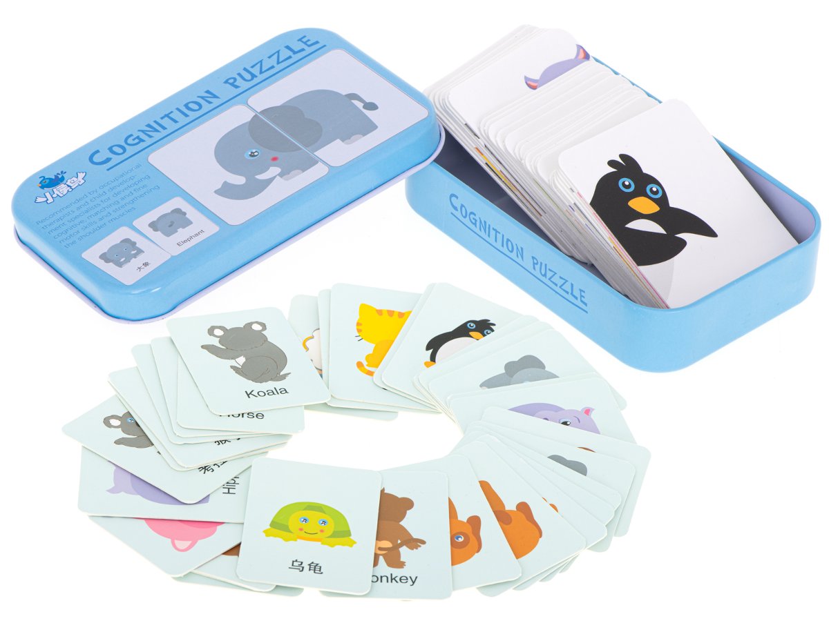 Układanka obrazkowa puzzle w puszce zwierzątka