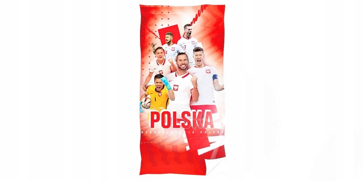 Ręcznik Kąpielowy 70x140 Lewandowski Szczęsny PZPN 300g/m2