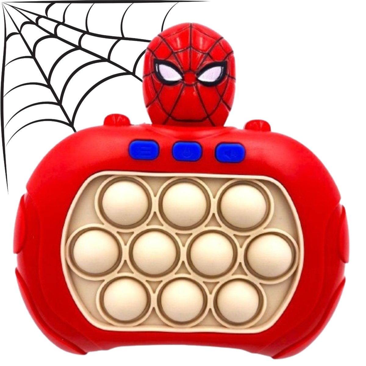 GRA POP IT POPIT ELEKTRYCZNA GRA ANTYSTRESOWA ZRĘCZNOŚCIOWA SPIDERMAN