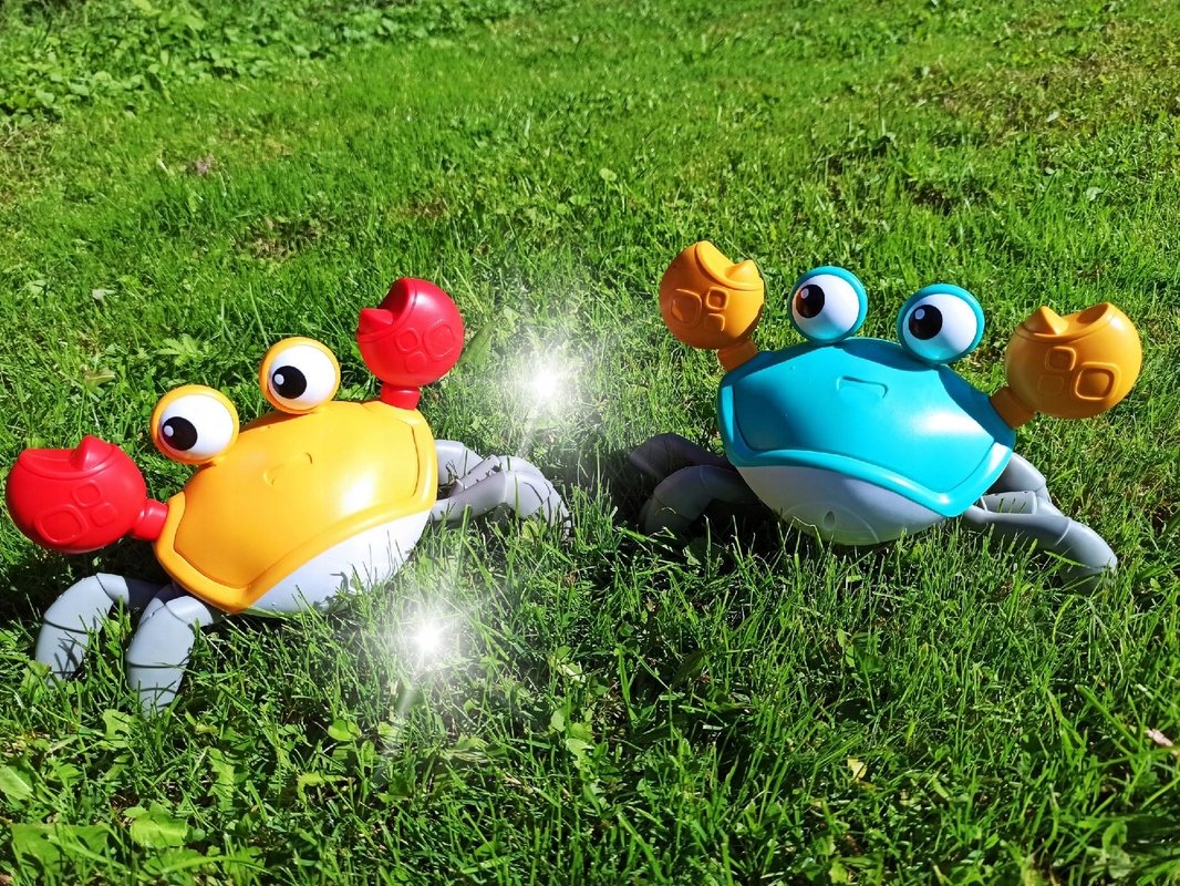 UCIEKAJĄCY KRAB źródło rozrywki edukacji dźwięki muzyka pokonuje przeszkody