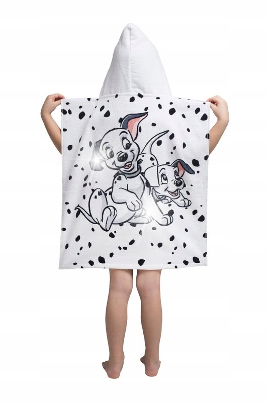 Poncho dla dzieci 101 Dalmatyńczyków 50x115