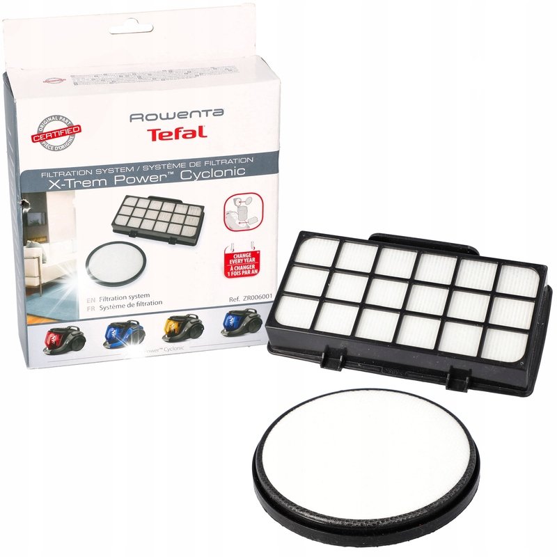 Filtr HEPA + filtr piankowy ZR006001 do odkurzacza Tefal, Rowenta