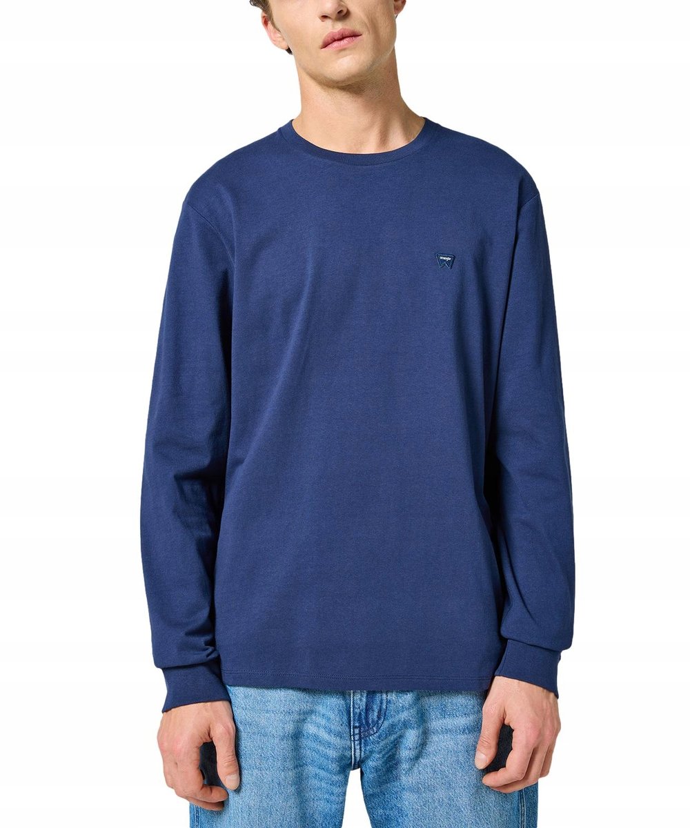 Koszulka Wrangler LS SIGN OFF TEE 112357362 Navy XXL