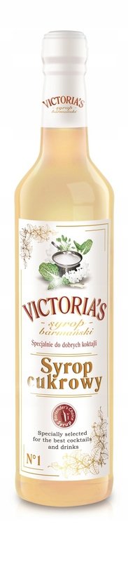 Syrop Barmański do drinków kawy Victoria Cymes - CUKROWY 490 ml