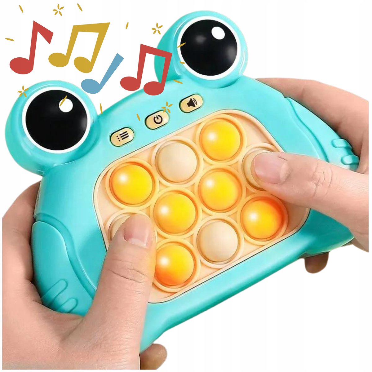 GRA POP IT POPIT ELEKTRYCZNA GRA ANTYSTRESOWA ZRĘCZNOŚCIOWA ŻABA