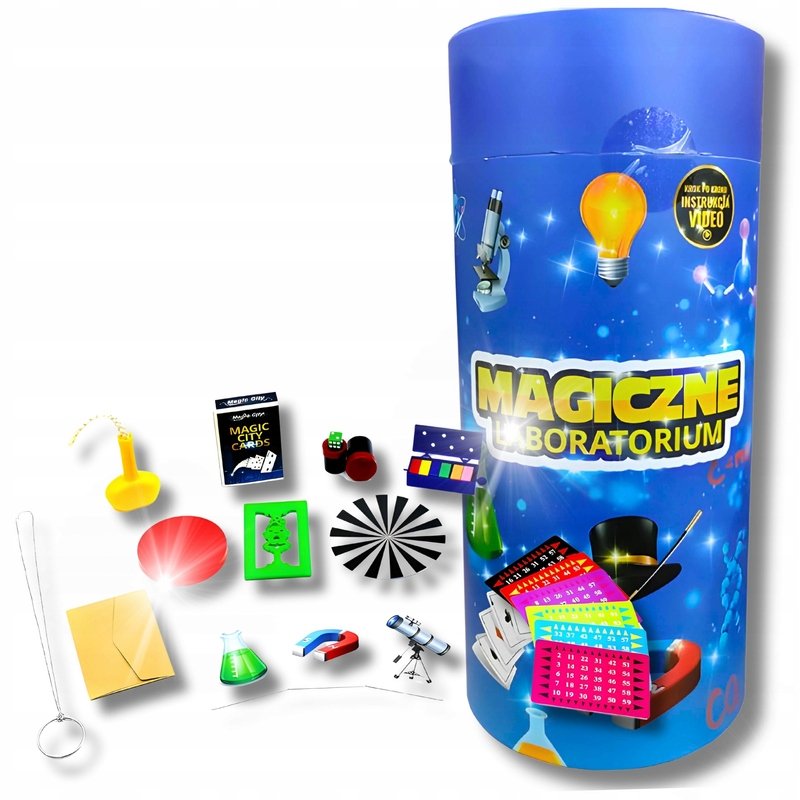 MAGICZNE LABOLATORIUM FUN MAGIC pełne magii eksperymenty magez, karty