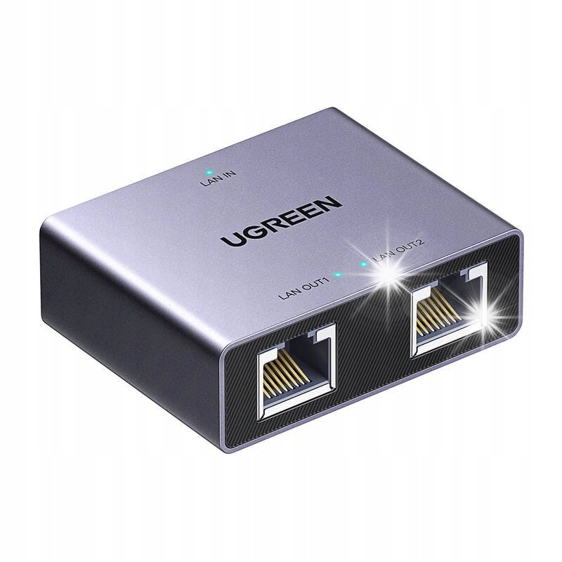UGREEN Adapter USB-C Rozgałęźnik Hub Ethernet Rozdzielacz LAN RJ45 1Gbps