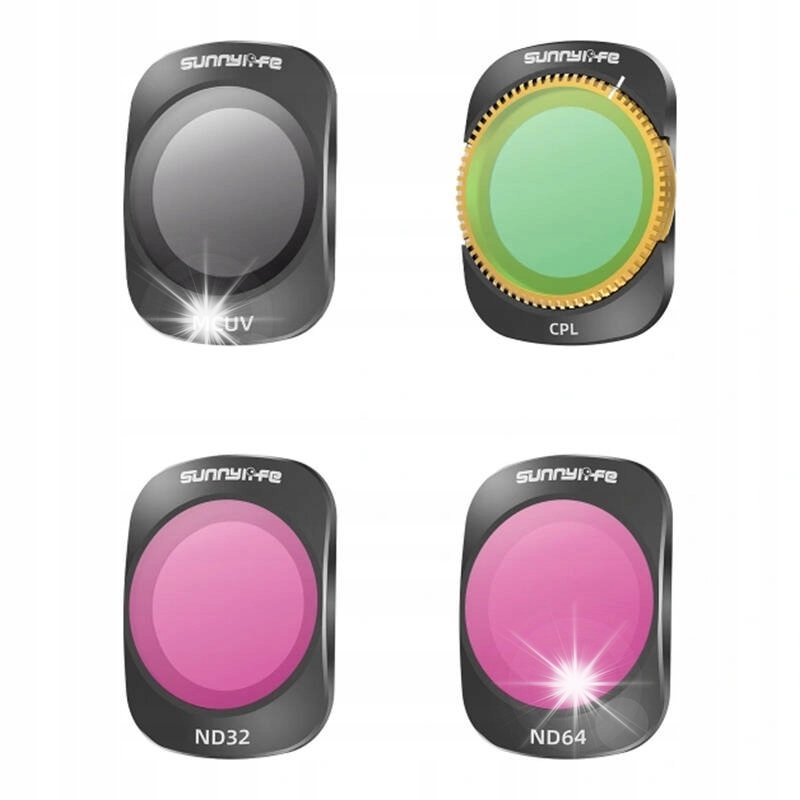 Sunnylife Zestaw Filtrów MCUV CPL ND Do Kamery Sportowej DJI Osmo Pocket 3