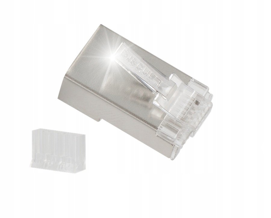 Wtyki sieciowe RJ45 Lanberg kat.6 FTP 8P8C prowadnica do linki drutu 20szt