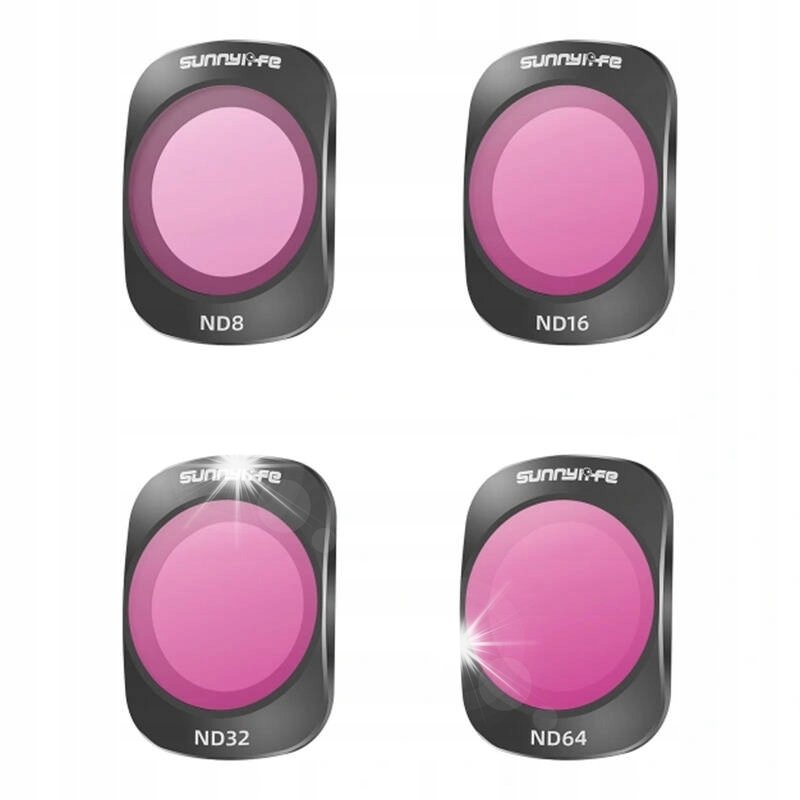 SUNNYLIFE ZESTAW FILTRÓW ND8/16/32/64 DO KAMERY SPORTOWEJ DJI OSMO POCKET 3