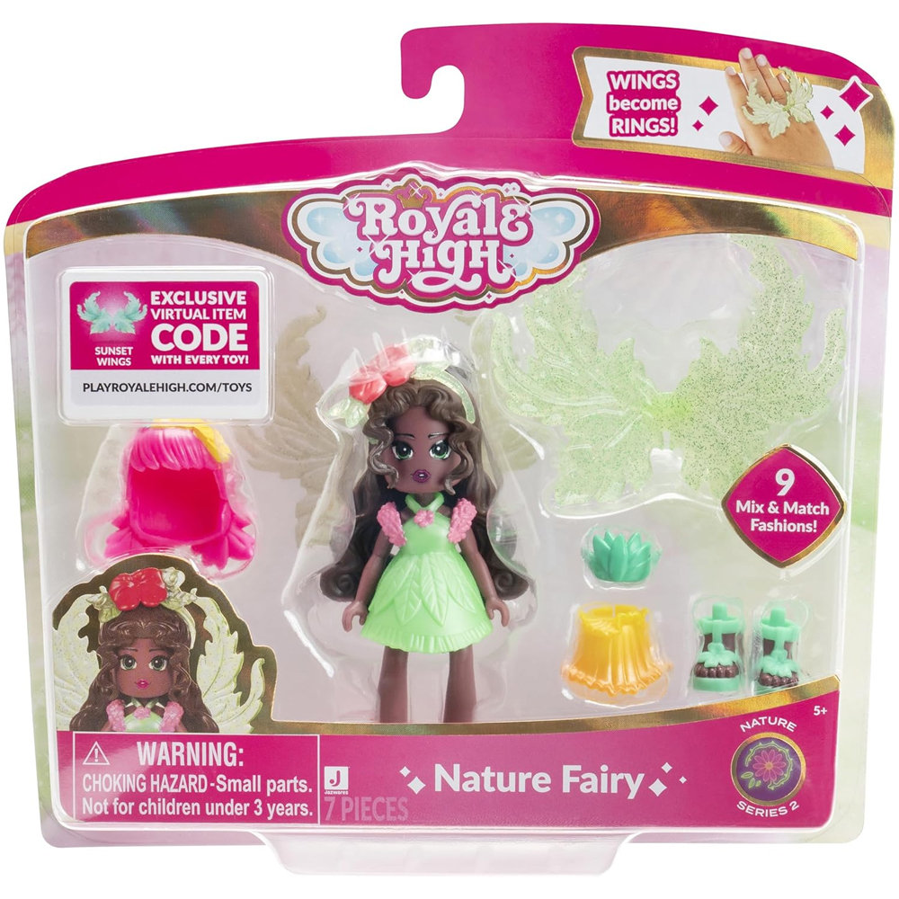 WRÓŻKA NATURY ROYALE HIGH FIGURKA DELUX NATURE FAIRY ZESTAW + KOD ONLINE