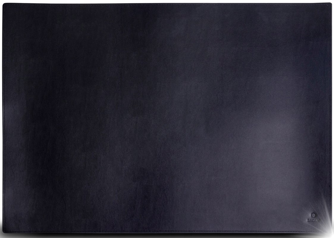 DUŻA Elegancka podkładka mata skóra naturalna XL 70x50cm czarna