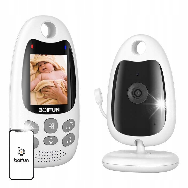 Boifun Elektroniczna Niania Kamera Obrotowa Ekran Lcd Tryb Nocny Vox