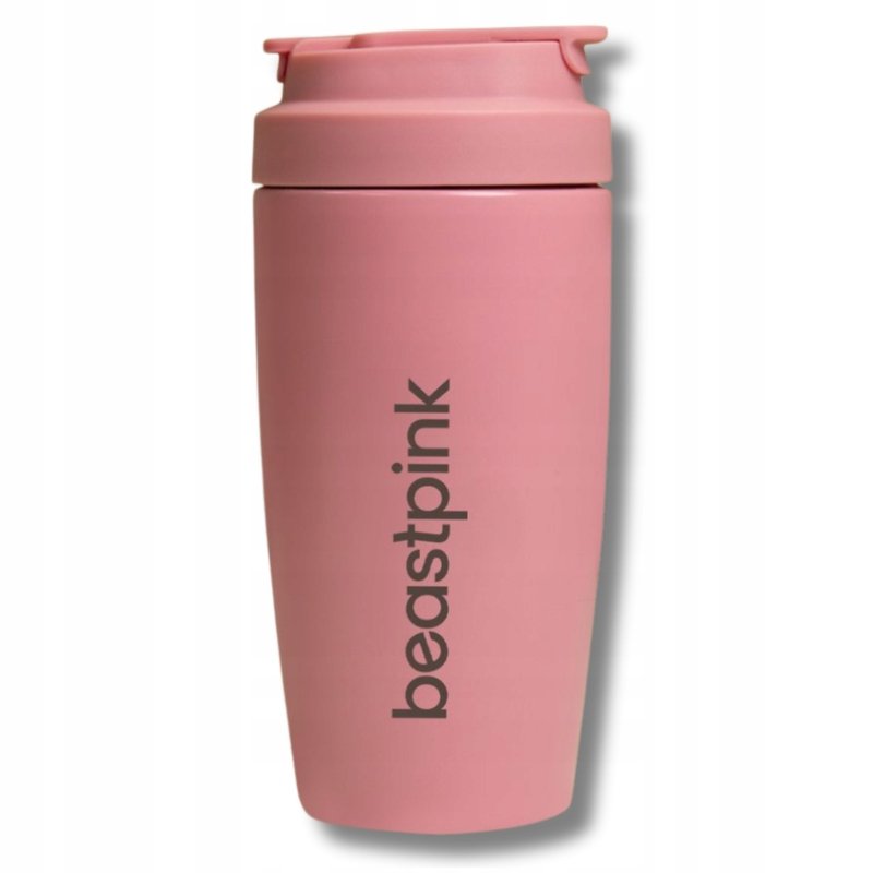 Kubek termiczny 500 ml Pink BeastPink ze stali nierdzewnej - GymBeam