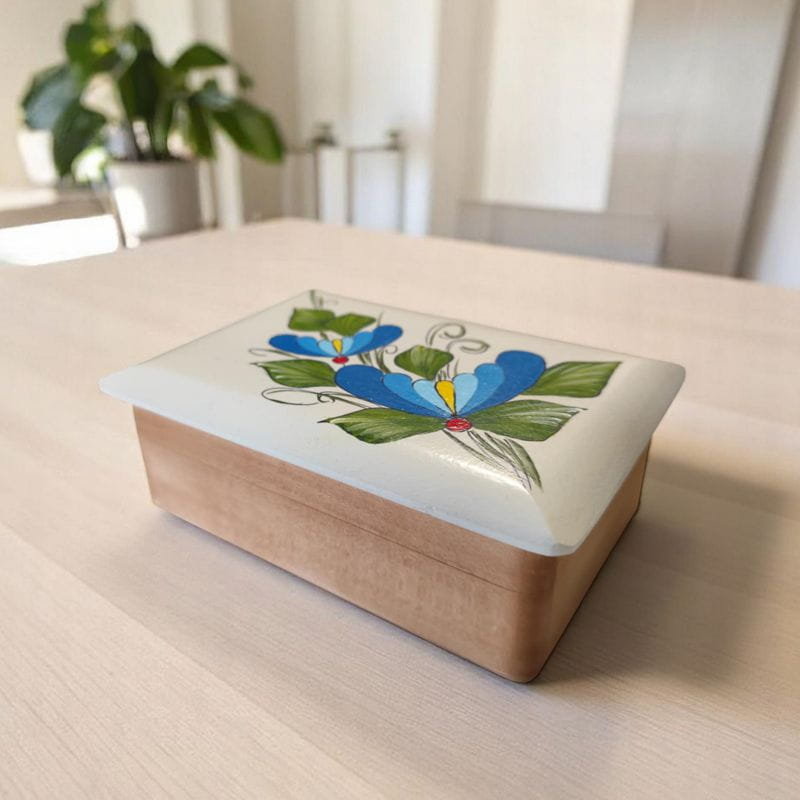 Szkatułka kaszubska z lusterkiem