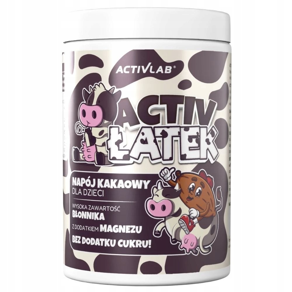 Activlab ActivŁatek Napój Kakaowy Bez Cukru Magnez Białko 500 g