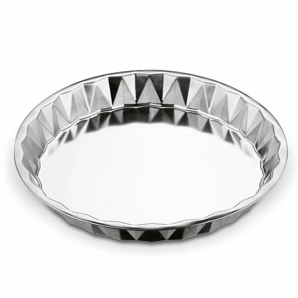 SNB - Blacha - Forma do pieczenia tarty - pizzy - srebrna - Ø 28 cm