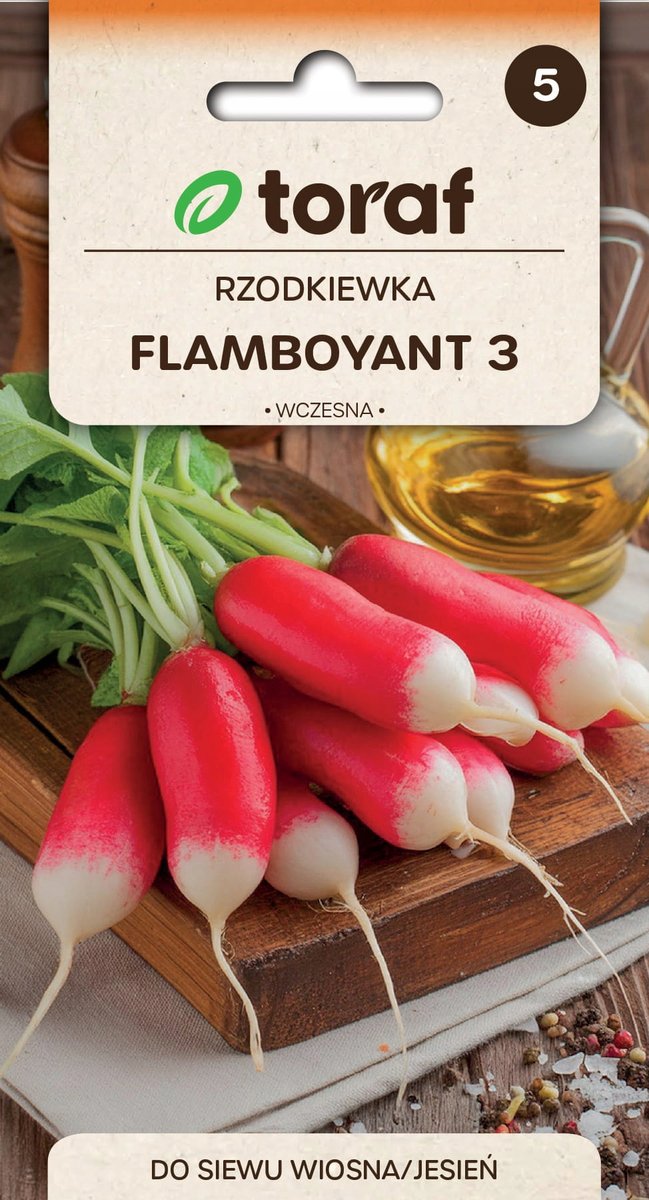 Rzodkiewka Flamboyant 3 nasiona 5g / T /