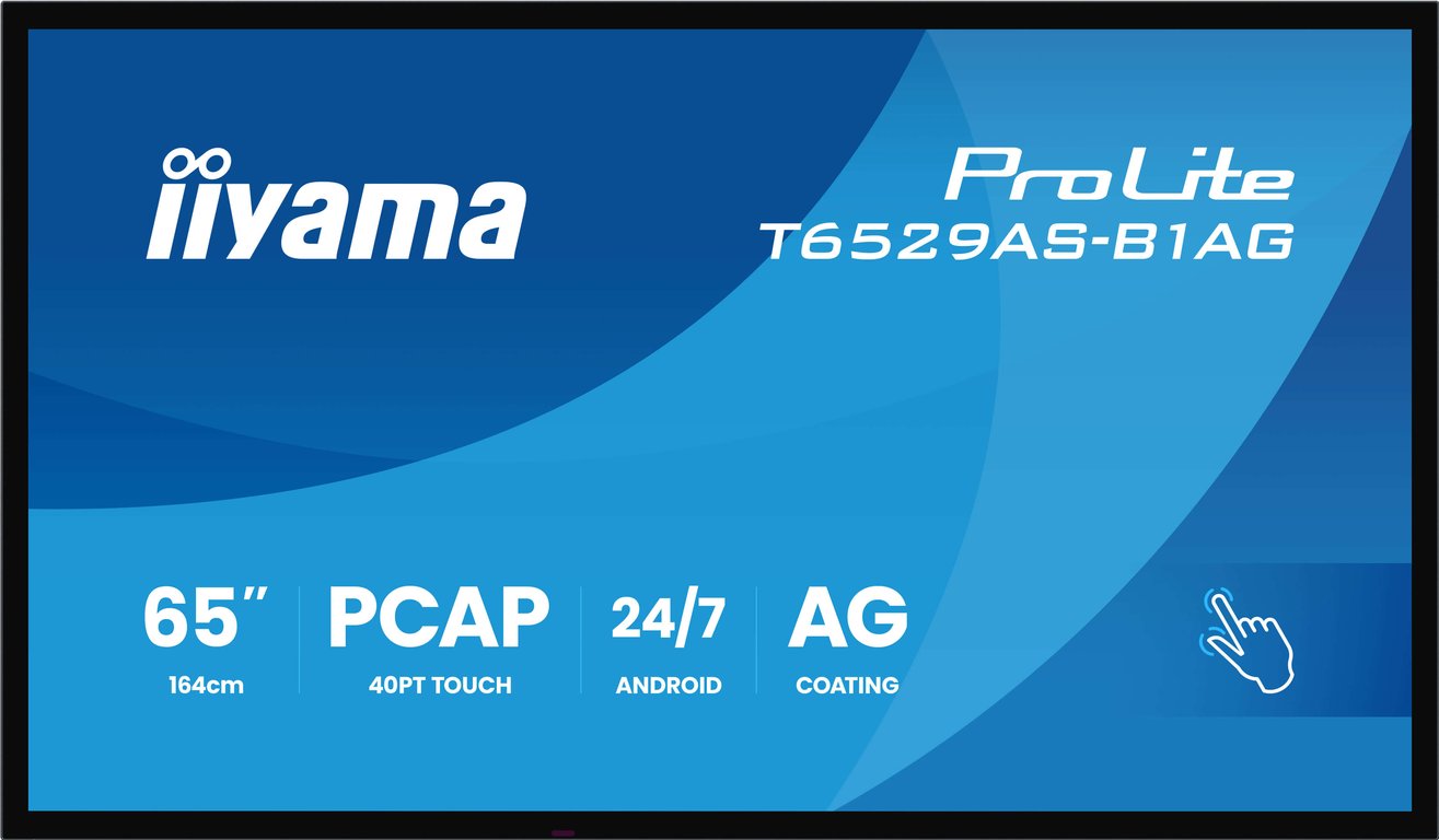 iiyama T6529AS-B1AG signage display Interaktywny163,8 cm (64.5