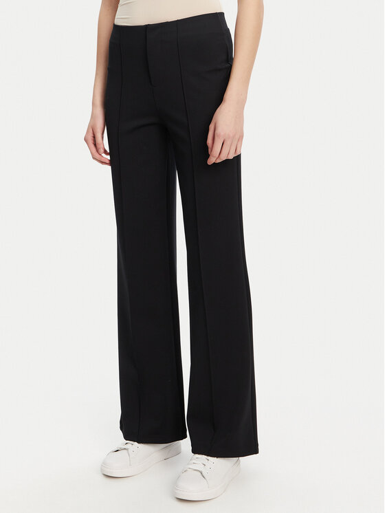 Guess Spodnie materiałowe V5YB11 KCX42 Czarny Regular Fit