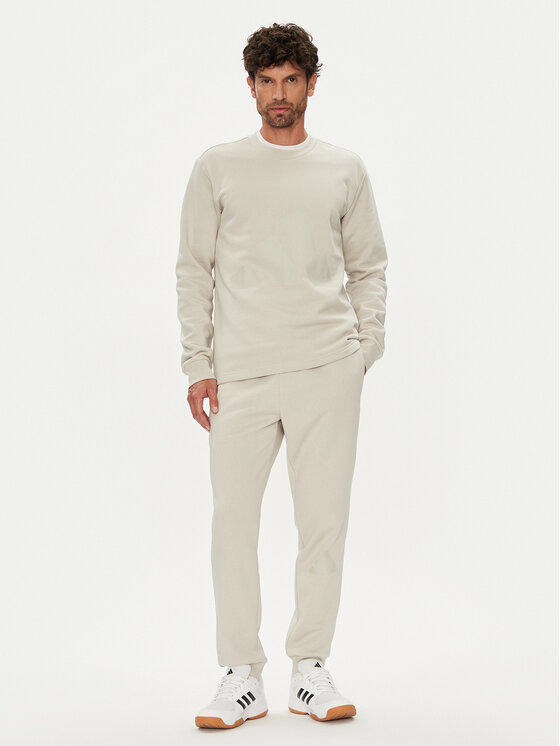 adidas Dres Big Logo Fleece Colorblock JX5572 Beżowy Regular Fit