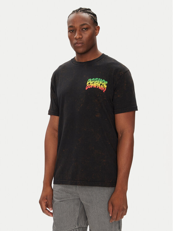 DC T-Shirt ADYZT05450 Czarny Heritage Fit