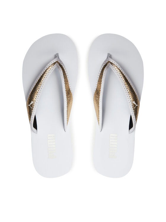 Puma Japonki Sandy Flip Metallic Shine 700511-01 Biały