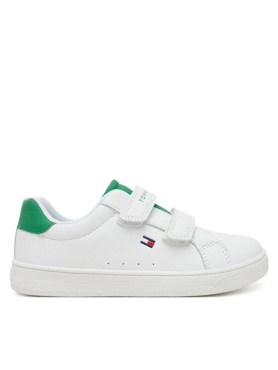 Tommy Hilfiger Sneakersy Low Cut Velcro Sneaker T1X9-33836-1355 S Biały