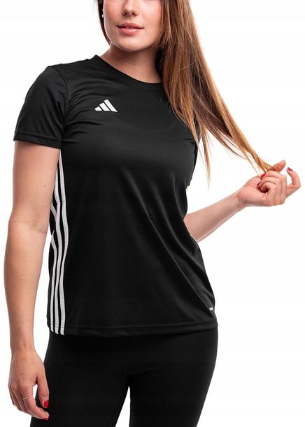 Koszulka Damska adidas Tabela 23 T-shirt Bluzka Sportowa Czarna Wygodna XL