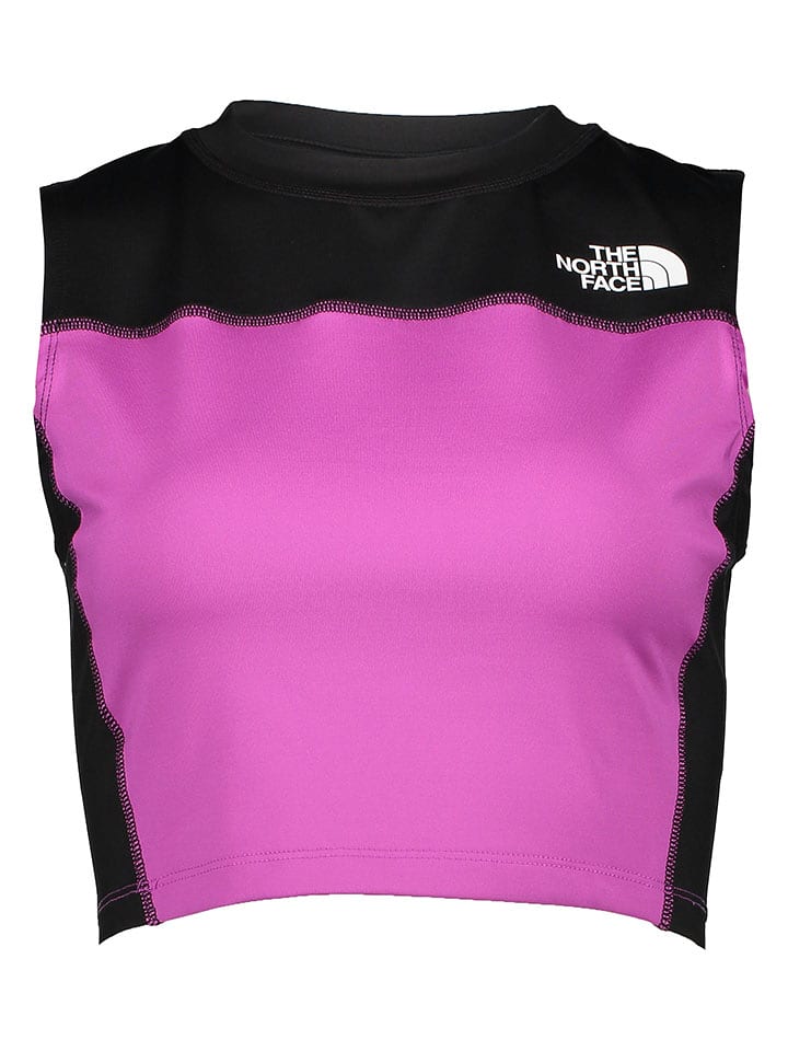 The North Face Top sportowy w kolorze fioletowo-żółtym