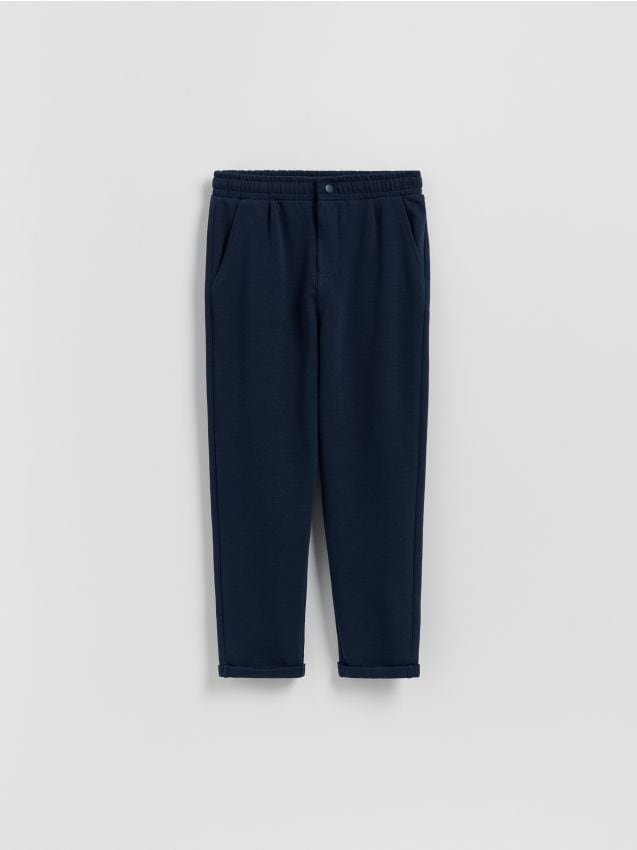Reserved - BOYS` TROUSERS - granatowy